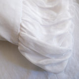 NEW!  Pouf Sheet Set Collection - White - Linen Salvage Et Cie