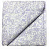 Vintage Paisley Print Bandana-Lilac - Linen Salvage Et Cie