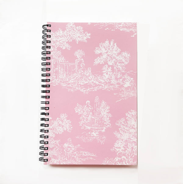 French Toile Sketchbook-Rose Blush