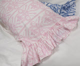 Victoria Toile Bedding - French Blue - Linen Salvage Et Cie