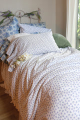 Petite Rosebuds Bouquet Bedding - Lilac - Linen Salvage Et Cie