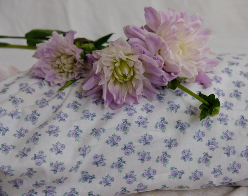 MIXED UP  RUFFLE PRINT PILLOWCASES - Linen Salvage Et Cie