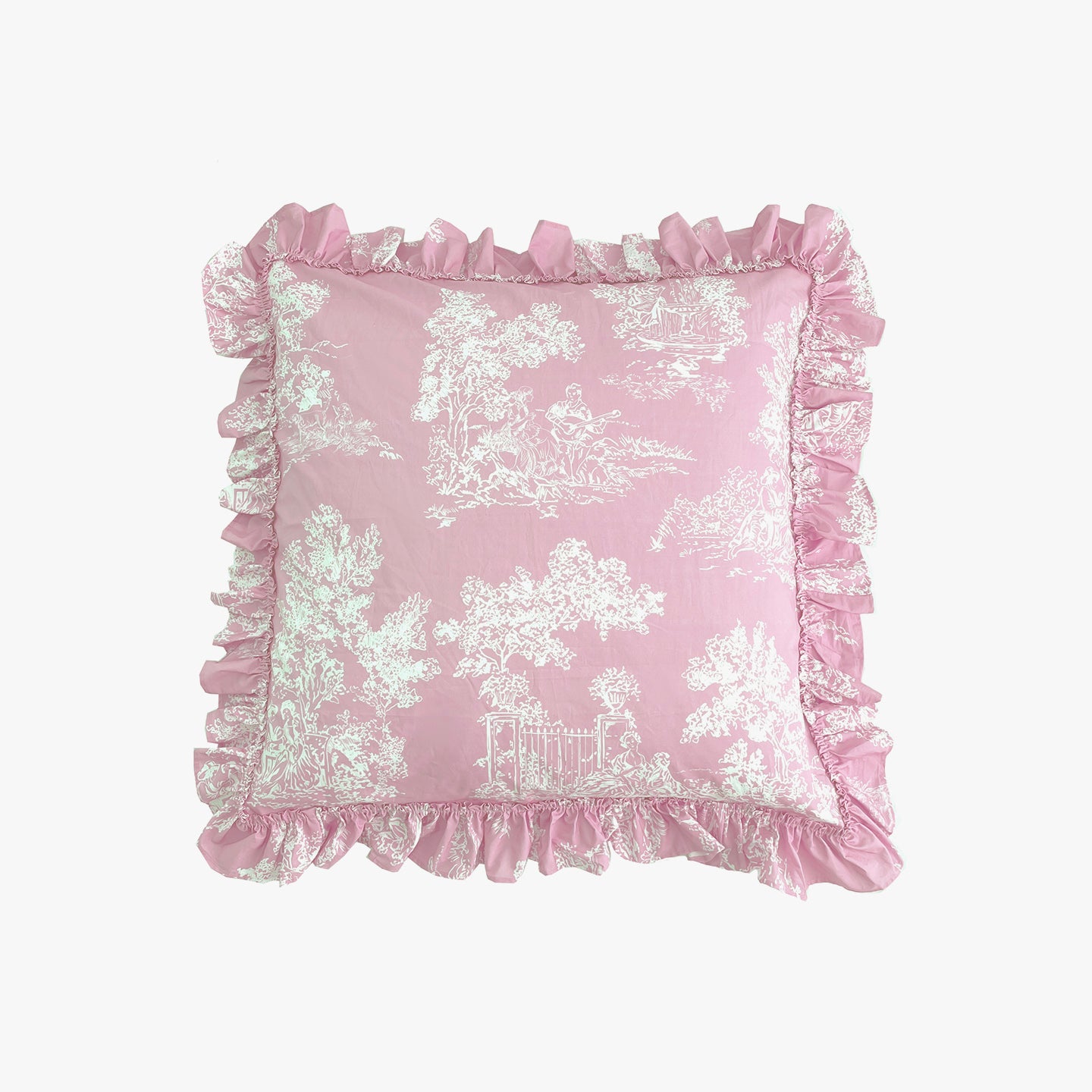 New! Colette Toile Bedding - Petal Pink – Linen Salvage Et Cie