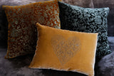 Grace Silk Velvet Hand Embossed Boudoir - Gold