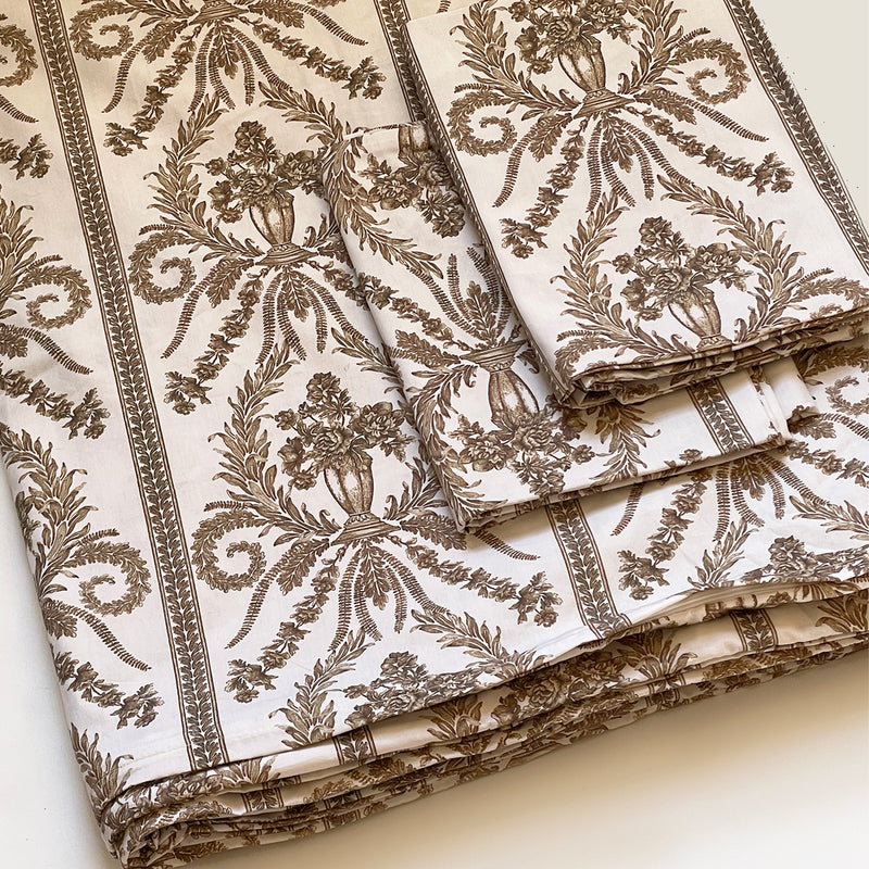 Victoria Toile 3 Pc Full Duvet Set - Maple