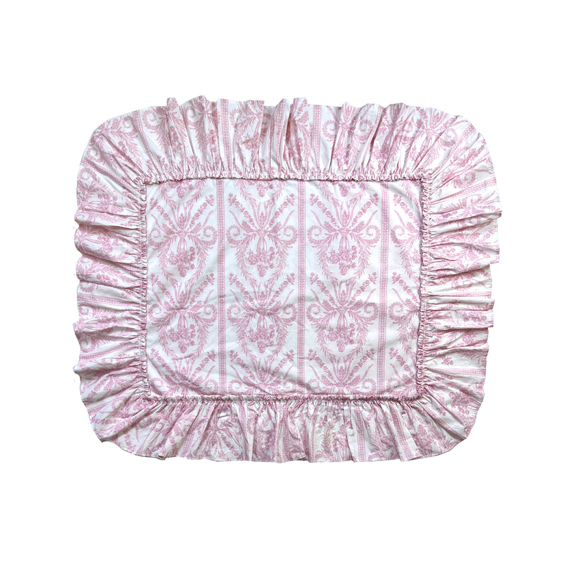 1 UNIT -Victoria Toile Standard Sham- Ballet Pink