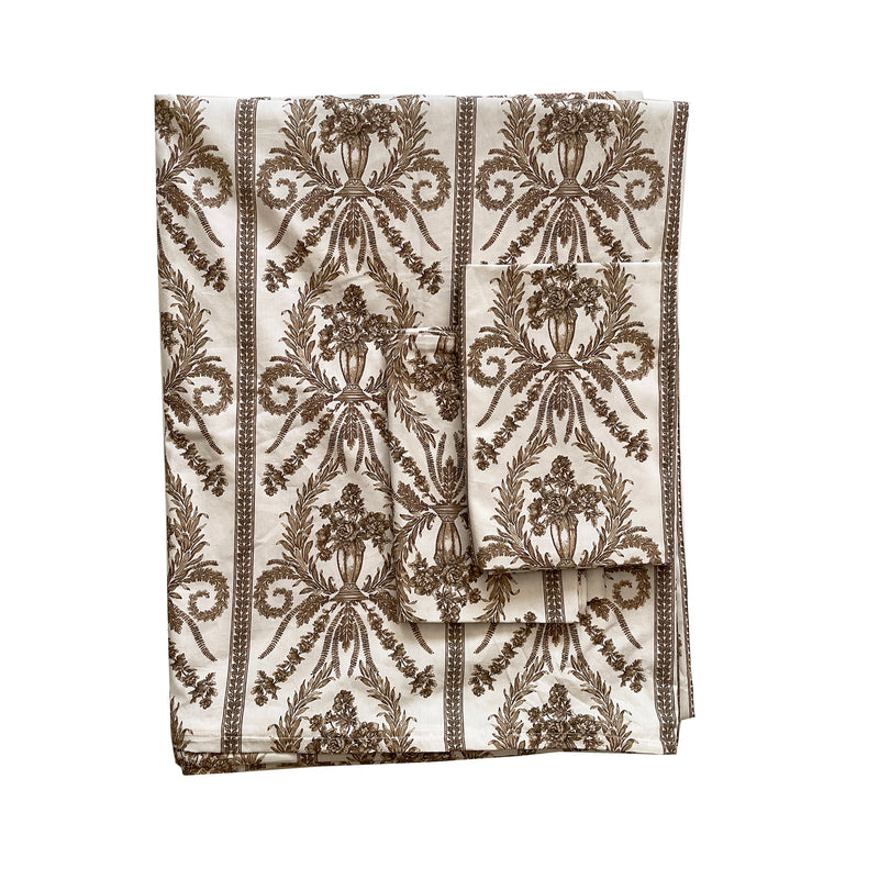Victoria Toile 3 Pc Full Duvet Set - Maple