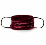 NEW! Vintage Velvet Face Mask- Wine-1 Unit - Linen Salvage Et Cie