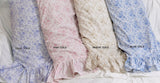 TATTER RUFFLE PRINT PILLOWCASES - Linen Salvage Et Cie